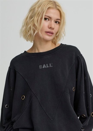 Angela eyelet sweat Sort Ball Original 